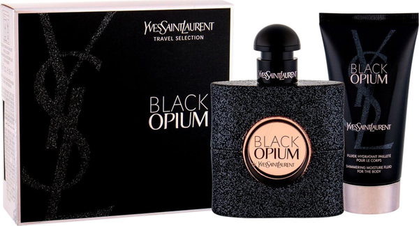Fotoja e Set Eau de Parfum dhe losion trupi Yves Saint Laurent Black Opium, 2 x 50 ml