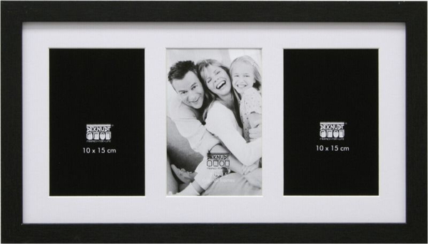 Fotoja e Kornizë për fotografi Deknudt, 3 x 10 x 15 cm, e zezë
