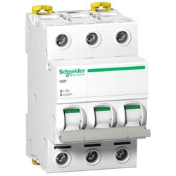 Fotoja e Ndërprerës Schneider ISW 3P, 100A, 415V AC, i zi