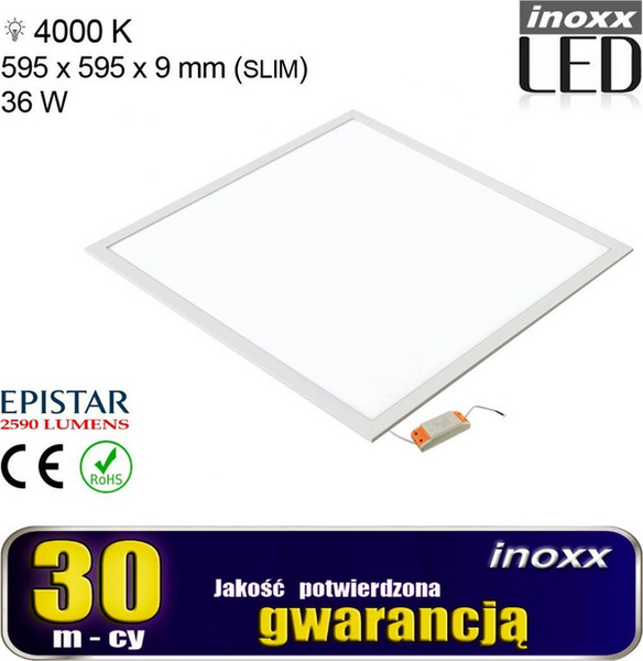 Fotoja e Llambë Nvox Panel, 36W, 4000K, e bardhë