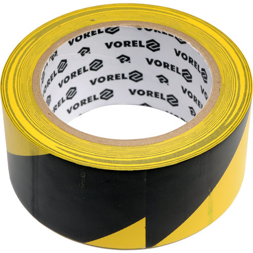 Fotoja e Ngjitës paralajmërues Vorel, 48mm x 33m, i zi / i verdhë