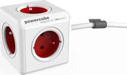 Fotoja e Kordon zgjatues PowerCube, 3 m, i kuq