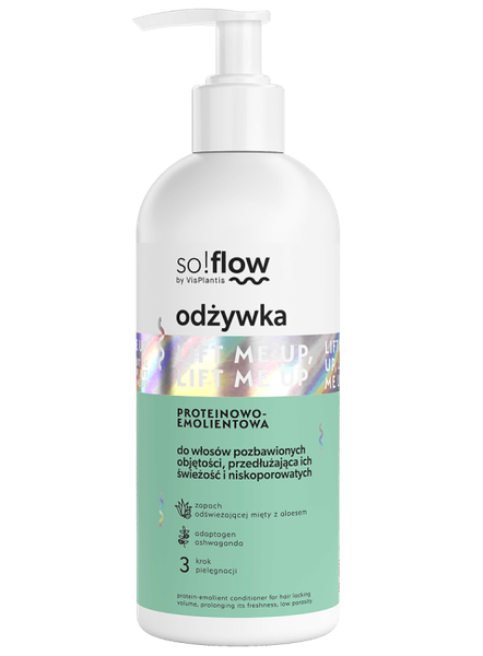 Fotoja e Balsam për volum të flokëve So!Flow Mint & Aloe, 300ml