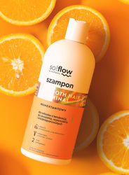 Fotoja e Shampo për flokë kaçurrela dhe të thata So!Flow Orange & Cardamom, 300ml