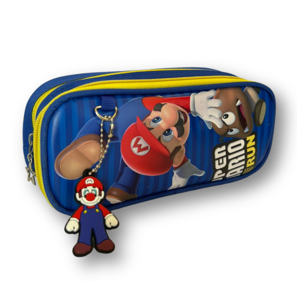 Fotoja e Çantë lapsash Promax Super Mario, 21x6x9cm, e kaltër