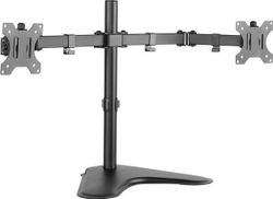 Fotoja e Mbajtës tavoline për 2 monitorë LogiLink, 13-32", 8 kg, i zi