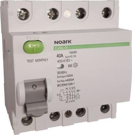 Fotoja e Ndërprerës elektrik Noark (Ex9L-N 4P 40A A 100mA)