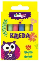 Fotoja e Shkumësa me ngjyra Pukka Pad Colored Chalk, 12 copë