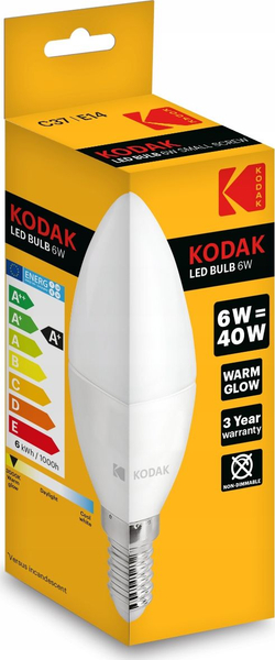 Fotoja e Poç Kodak Led, 6w/40w E14, 480lm, 3000k
