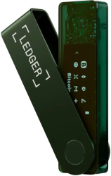 Fotoja e Pajisje për kriptovaluta Ledger Nano X, e gjelbër