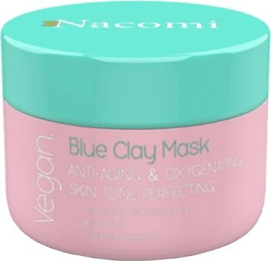 Fotoja e Maskë për fytyrë Nacomi Vegan Blue Clay, Anti Aging, Oxygenating, 50ml