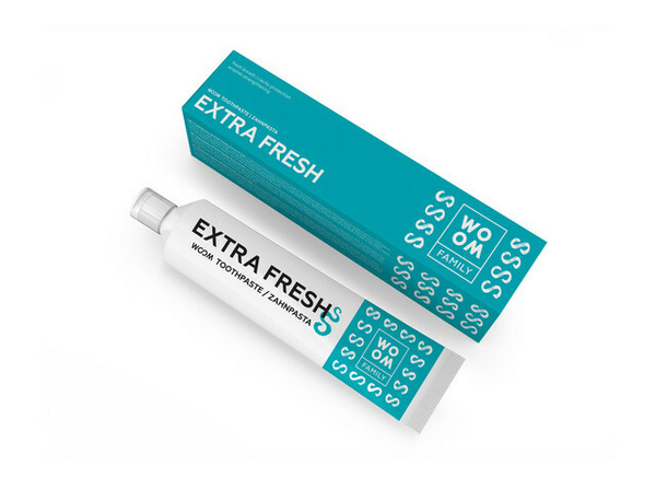 Fotoja e Pastë për dhëmbë Woom Family Extra Fresh, 75 ml