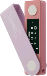 Fotoja e Pajisje për kriptovaluta Ledger Nano X, rozë