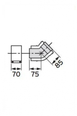 Fotoja e Tub koncentrik Vaillant DN80/125 45°, 2 copë