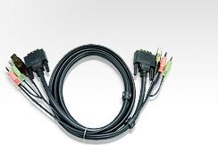Fotoja e Kabllo ATEN 2L-7D02U, DVI/USB + Audio, 2.0m