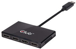 Fotoja e Ndarës Club 3D Splitter 1x DisplayPort në 4x DisplayPort (CSV-6400)
