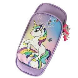 Fotoja e Çantë lapsash Promax Unicorn, 20x6x9cm, vjollcë