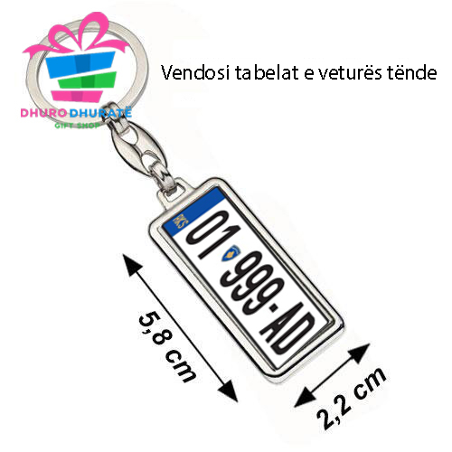 Fotoja e Varëse çelësi e personalizueshme Dhuro Dhurate, metal, 5.8x2.2cm