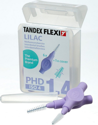Fotoja e Furçë interdentale për dhëmbë Tandex Flexi X, vjollcë, 6 copë