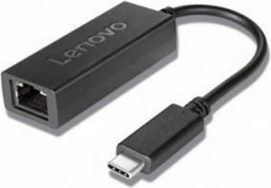 Fotoja e Përshtatës Lenovo USB-C në Ethernet (RJ-45), i zi