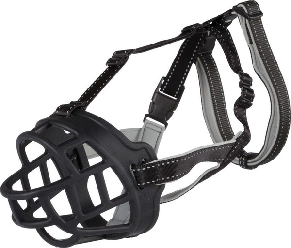Fotoja e Maskë për qen Trixie, XL, 39 cm, e zezë