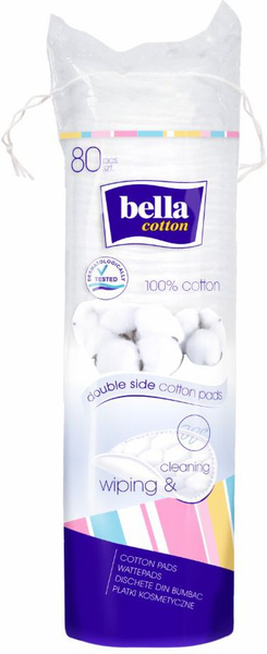 Fotoja e Pambuk për heqjen e grimit Bella Cotton, 80 copë