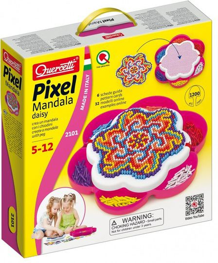 Fotoja e Set mozaiku me butona Quercetti Mandala Daisy, 1200 pjesë, +5 vjeç