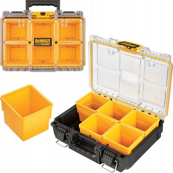Fotoja e Organizues i veglave Dewalt DWST83392 - 1, 13.2 x 36.7 x 26.6 cm, e zezë dhe e verdhë