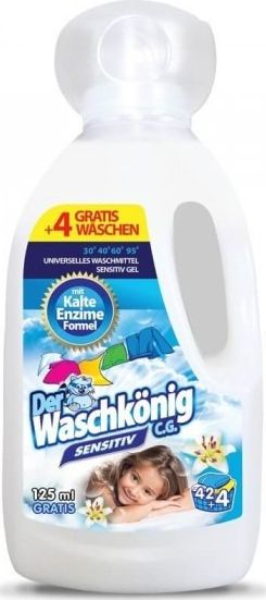 Fotoja e Detergjent i lëngshëm The Wash King CG Sensitive, 1.625L