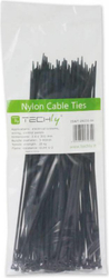 Fotoja e Organizues Techly Cable Tie Black, pako me 100 copë