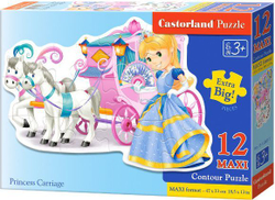 Fotoja e Puzzle Castorland MAXI Princess with Carriage 120017,12 elemente