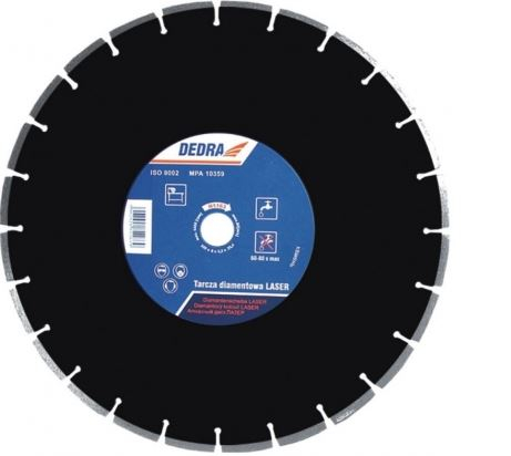 Fotoja e Disk prerës Dedra Shield Laser ASPHALT, 300mm, 25.4mm