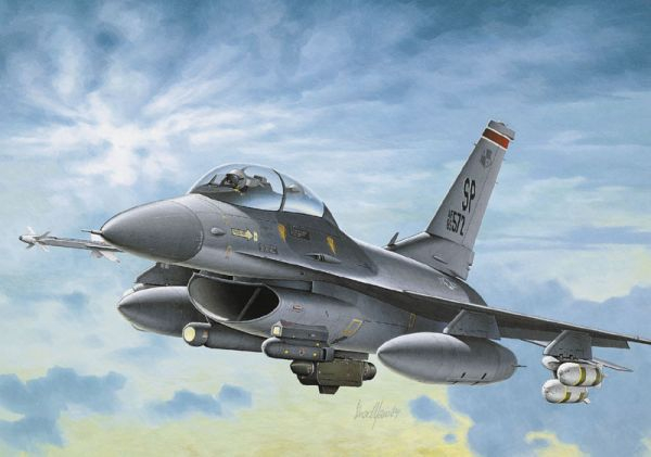 Fotoja e Lodër avion Italeri F-16 C/D NIGHT FALCON, 1:72, gri