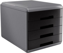 Fotoja e Organizator MyDesk Arda me 4 sirtarë, i hirtë/ i zi (model 18P4PN)