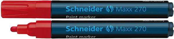 Fotoja e Marker vaji Schneider Maxx 270, i kuq