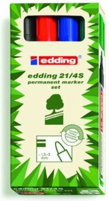 Fotoja e Set markerë Edding, 4 copë, ngjyra të ndryshme