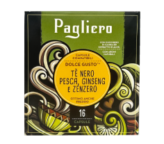 Fotoja e Pagliero caj i zi me pjeshke dhe xhenxhefil, kompatibile me Nescafè® Dolce Gusto® (16 kapsula)