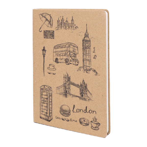 Fotoja e Fletore A5 Prograf London, Kraft, 100 fletë