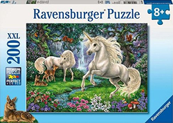Fotoja e Puzzle Ravensburger: Mysterious Unicorns, 200 elemente, +8 vjeç