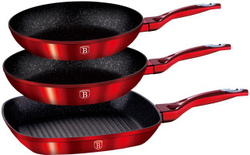 Fotoja e Set tiganësh Berlinger Haus, 20, 24, 28cm, 3 copë, të kuqe