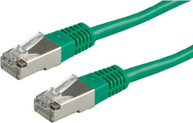 Fotoja e Kabllo rrjeti Roline PatchCord, S/FTP, Cat6, 2 m, e gjelbër