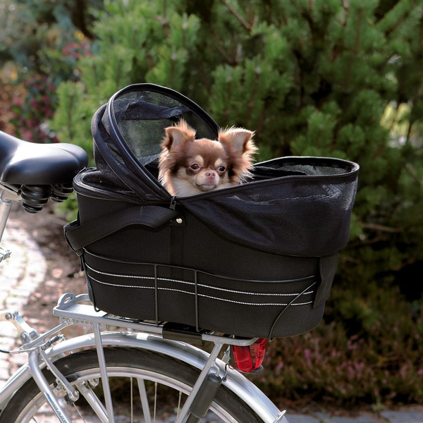 Fotoja e Shportë transportuese për biçikletë Trixie TX-13118, 48 x 29 x 42cm, e zezë
