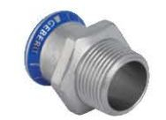 Fotoja e Lidhës tranzicioni Geberit Mapress 54 mm (2"), çelik inox