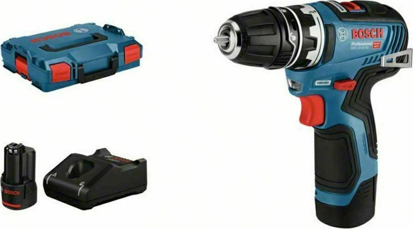 Fotoja e Furçë-drejtuese Bosch GSR 12V-35 FC, 12V, 2 bateri, 3Ah