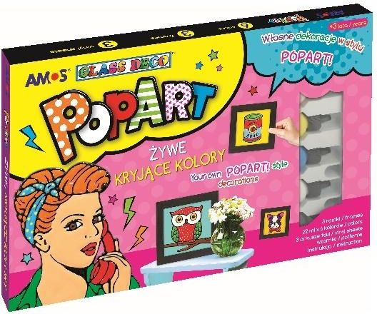 Fotoja e Set ngjyrash Amos Stained Glass Deco Paints, 6 copë, 22 ml