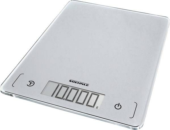 Fotoja e Peshore kuzhine Soehnle Page Comfort 300 Slim, e argjendtë