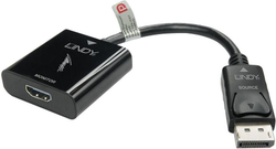 Fotoja e Adapter Lindy, AV DisplayPort në HDMI, i zi (41068)