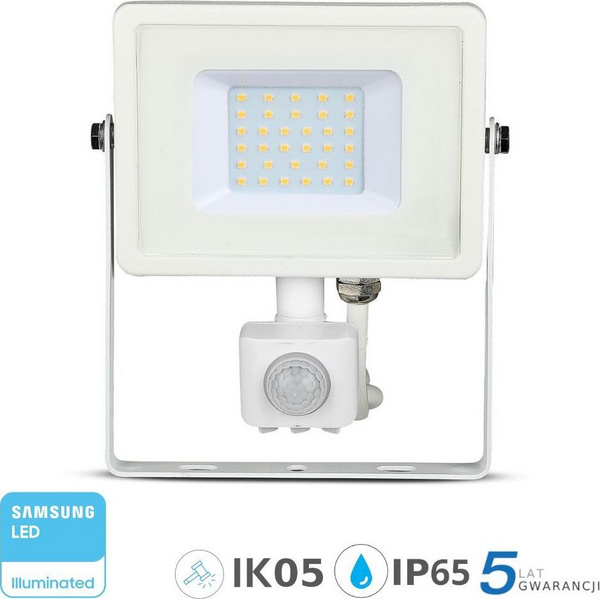 Fotoja e Dritë projektuese V-TAC, LED, 30 W, 2400 lm, 6400 K, IP65