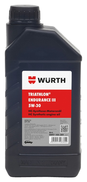 Fotoja e Vaj për motor Würth TRIATHLON, 5W30, 1L