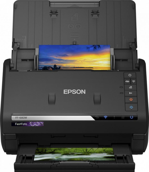 Fotoja e Skaner Epson FastFoto FF-680W (B11B237401), 45ppm, USB, 600dpi, i zi